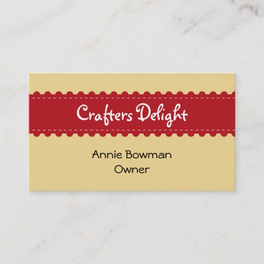 Carte De Visite Arts artisanaux ruban accessoires artisanaux (Devant)