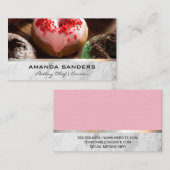 Carte De Visite Arts culinaires | Arrière - plan Donuts (Devant / Derrière)