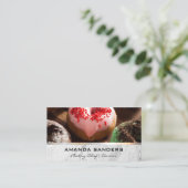 Carte De Visite Arts culinaires | Bains gourmands sur table (Debout devant)