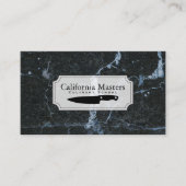Carte De Visite Arts culinaires | Chef | Marbré (Devant)