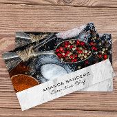 Carte De Visite Arts culinaires | Épices sur cuillères