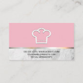 Carte De Visite Arts culinaires | Icône Casquette Chef Donuts Gour (Dos)