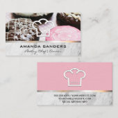 Carte De Visite Arts culinaires | Icône Casquette Chef Donuts Gour (Devant / Derrière)