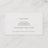 Carte De Visite Arts de la guérison, santé et bien-être (Dos)