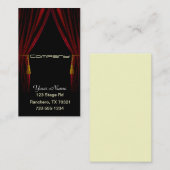 Carte De Visite Arts du spectacle (Devant / Derrière)