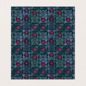 Carte De Visite Arts et artisanat Renaissance florale (Intérieur déplié)