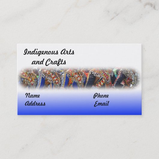 Carte De Visite Arts et métiers d'art autochtones et autochtones (Devant)