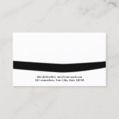 Carte De Visite Arts martiaux Black Belt Dojo Professionnel (Dos)