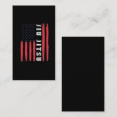 Carte De Visite Arts martiaux Drapeau américain Jiu Jitsu (Devant / Derrière)