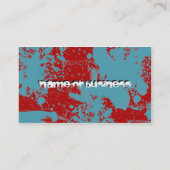 Carte De Visite arts martiaux : silhouettes grunges : (Dos)