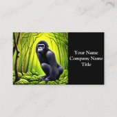 Carte De Visite Artsy Abstrait Jungle Gorilla (Devant)