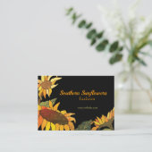 Carte De Visite Artsy Bold Hip Sunflowers (Debout devant)