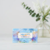 Carte de visite Artsy de Pallette de peinture (Debout devant)