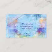 Carte de visite Artsy de Pallette de peinture (Dos)