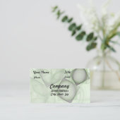 Carte De Visite Artwork de Carreaux verts (Debout devant)