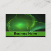 Carte De Visite Artwork de Flux de bulles vertes (Devant)