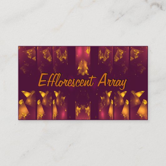 Carte De Visite Artwork de jetons d'or (Devant)