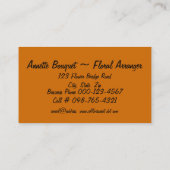 Carte De Visite Artwork de jetons d'or (Dos)