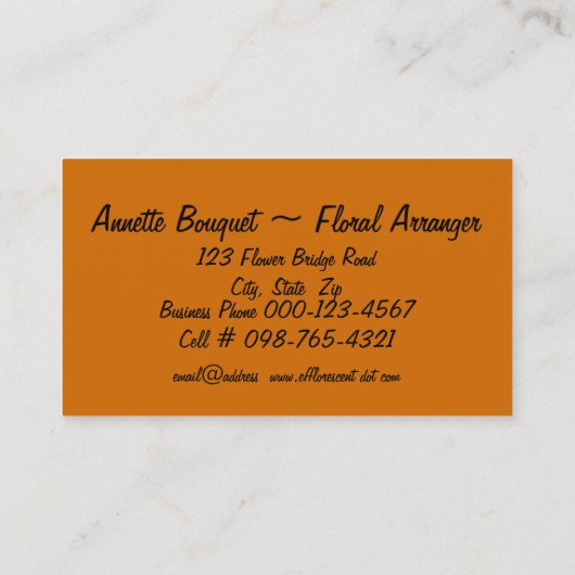 Carte De Visite Artwork de jetons d'or (Dos)