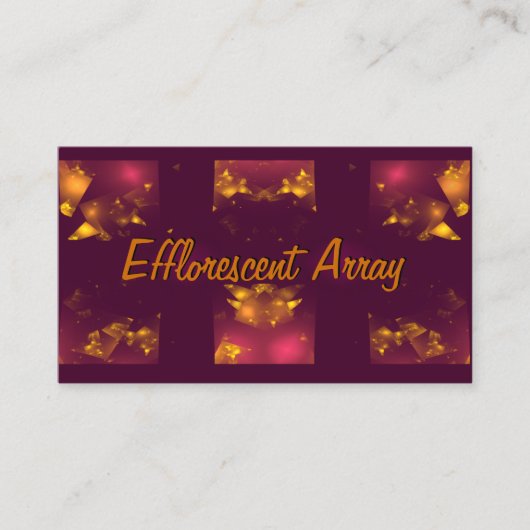 Carte De Visite Artwork de jetons d'or (Devant)