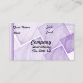 Carte De Visite Artwork de tuiles violettes clair (Devant)
