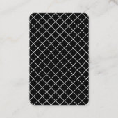 Carte De Visite As de barbiers noir et blanc (Dos)