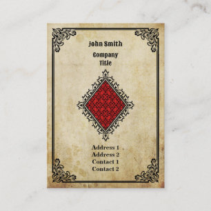 Carte De Visite As de Carreaux Grunge
