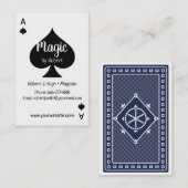 Carte De Visite As de pique Poker (Devant / Derrière)