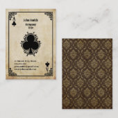 Carte De Visite As de trèfle Grunge (Devant / Derrière)