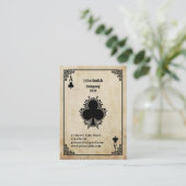 Carte De Visite As de trèfle Grunge (Debout devant)