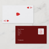 Carte De Visite As des coeurs (Devant / Derrière)