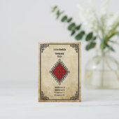 Carte De Visite As des diamants grunge (Debout devant)