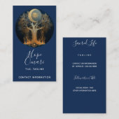 Carte De Visite Ascension au clair de lune | Conception de l'Arbre (Devant / Derrière)
