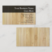 Carte De Visite Aspect bambou (Devant / Derrière)