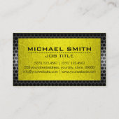 Carte De Visite Aspect de bordure en acier inoxydable métallique (Dos)