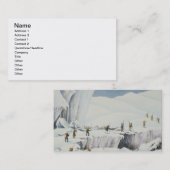Carte De Visite Aspect fréquent de la glace avec des ponts de Sno (Devant / Derrière)