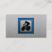 Carte De Visite Aspect métal brossé Cyclisme (Dos)