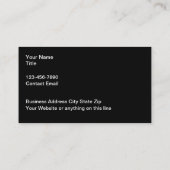 Carte De Visite Aspect métallique cool (Dos)