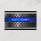 Carte De Visite Aspect métallique cool (Devant)