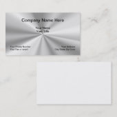 Carte De Visite Aspect métallique Design simple (Devant / Derrière)