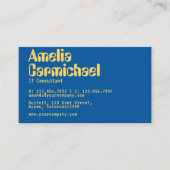 Carte De Visite Aspen Gold et Princess Blue Geek Technology Busin (Devant)