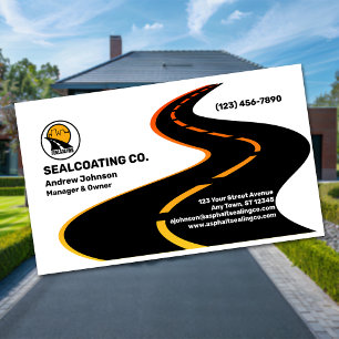 Carte De Visite Asphalt Driway Sealing Company