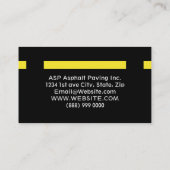 Carte de visite asphalte (Dos)