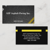 Carte de visite asphalte (Devant / Derrière)