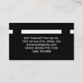 Carte de visite asphalte (Dos)