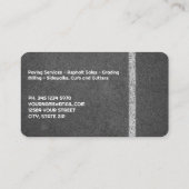 Carte De Visite Asphalte (Dos)