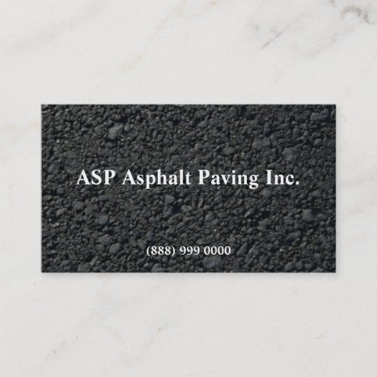 Carte de visite asphalte (Devant)
