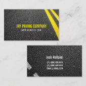 Carte De Visite Asphalte, Carrelage, Construction, Routes (Devant / Derrière)