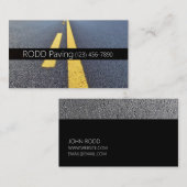 Carte De Visite Asphalte, Carrelage, Construction, Travail routier (Devant / Derrière)