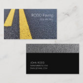 Carte De Visite Asphalte, Carrelage, Construction, Travail routier (Devant / Derrière)